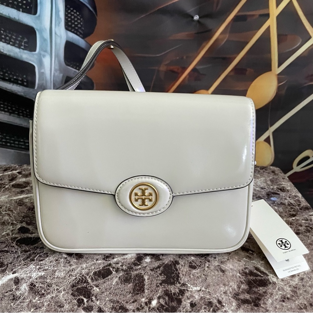 Tory Burch ROBINSON SPAZZOLATO CONVERTIBLE SHOULDER BAG - Picture 8 of 8